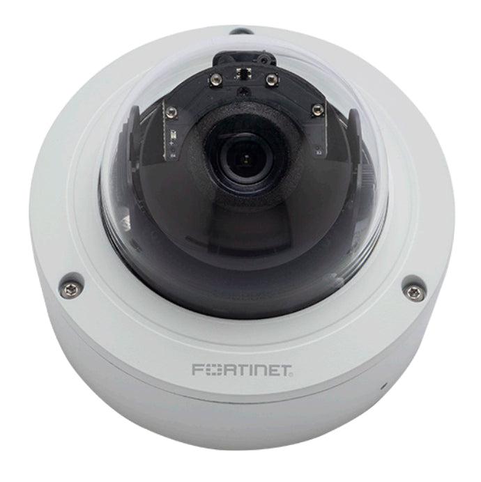 Fortinet 5 Megapixel Fixed Dome Ip Camera, 20M Ir Led, 2.8Mm Fixed Lens, 1X 10/100 Port With 802.3Af