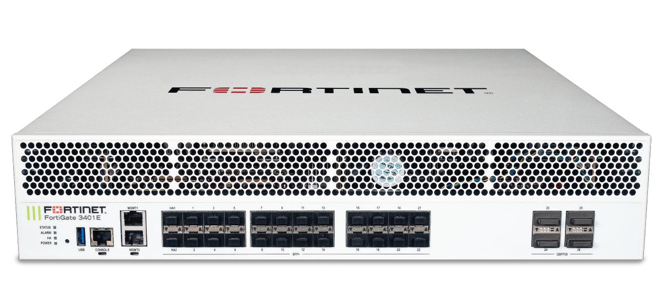 Fortinet Fortigate-3401E Hardware Plus 5 Year 24X7 Forticare And Fortiguard Enterprise Protection