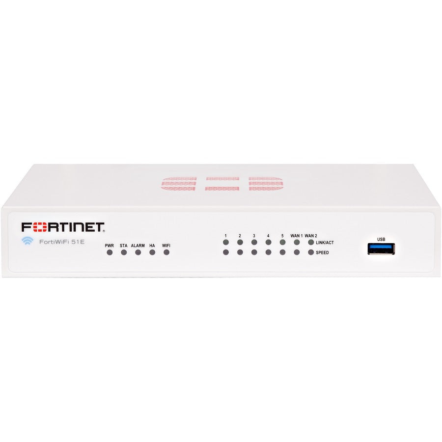 Fortinet FortiWifi FWF-51E Network Security/Firewall Appliance FWF-51E-Y-BDL-950-12