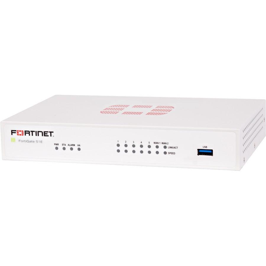 Fortinet Fortigate-51E Hardware Plus 1 Year 24X7 Forticare And Fortiguard Enterprise Protection