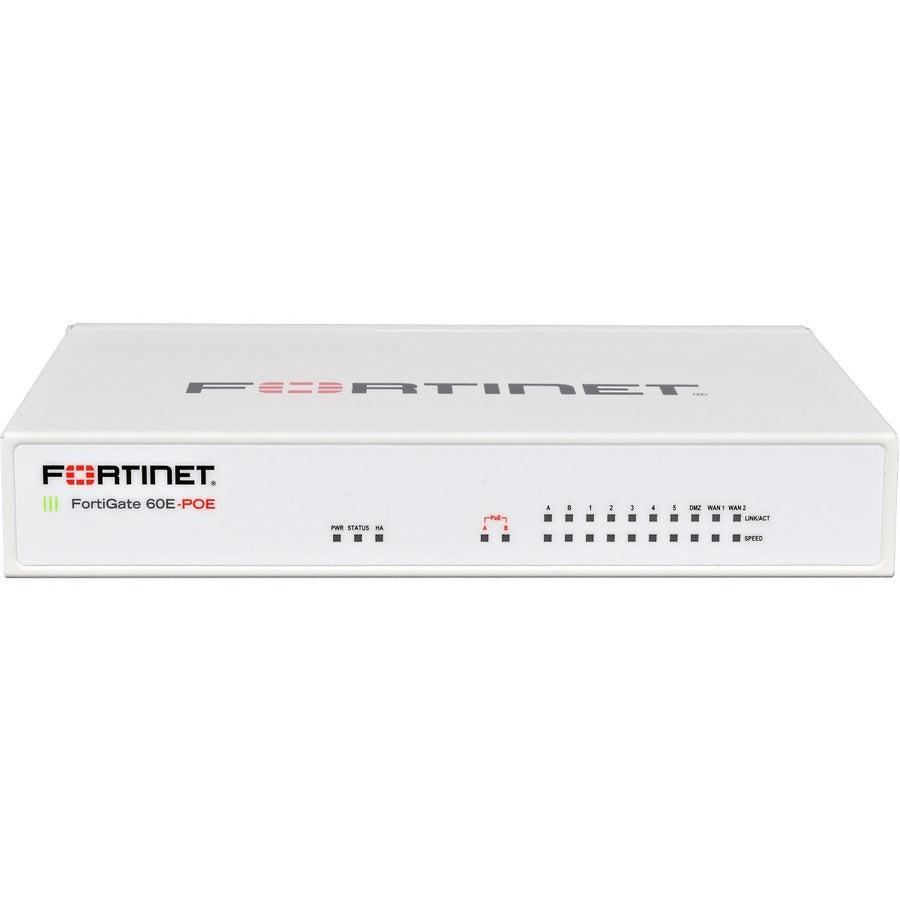 Fortinet Fortigate-60E-Poe Hardware Plus 5 Year 24X7 Forticare And Fortiguard Enterprise Protection