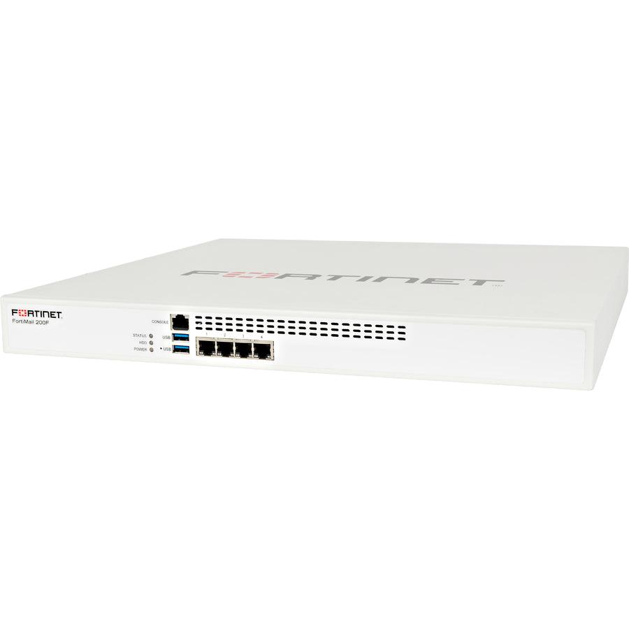 Fortinet Fortimail-200F Hardware Plus 3 Year 24X7 Forticare And Fortiguard Base Bundle