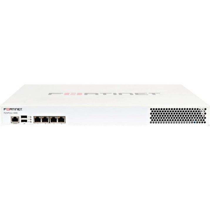 Fortinet Fortiproxy-400E, 4 X Gbe Rj45, Cp9 Hardware Accelerated (2 X Cp9 Chips), 4Tb (2Tb X 2) Storage, Optional Redundant Psu