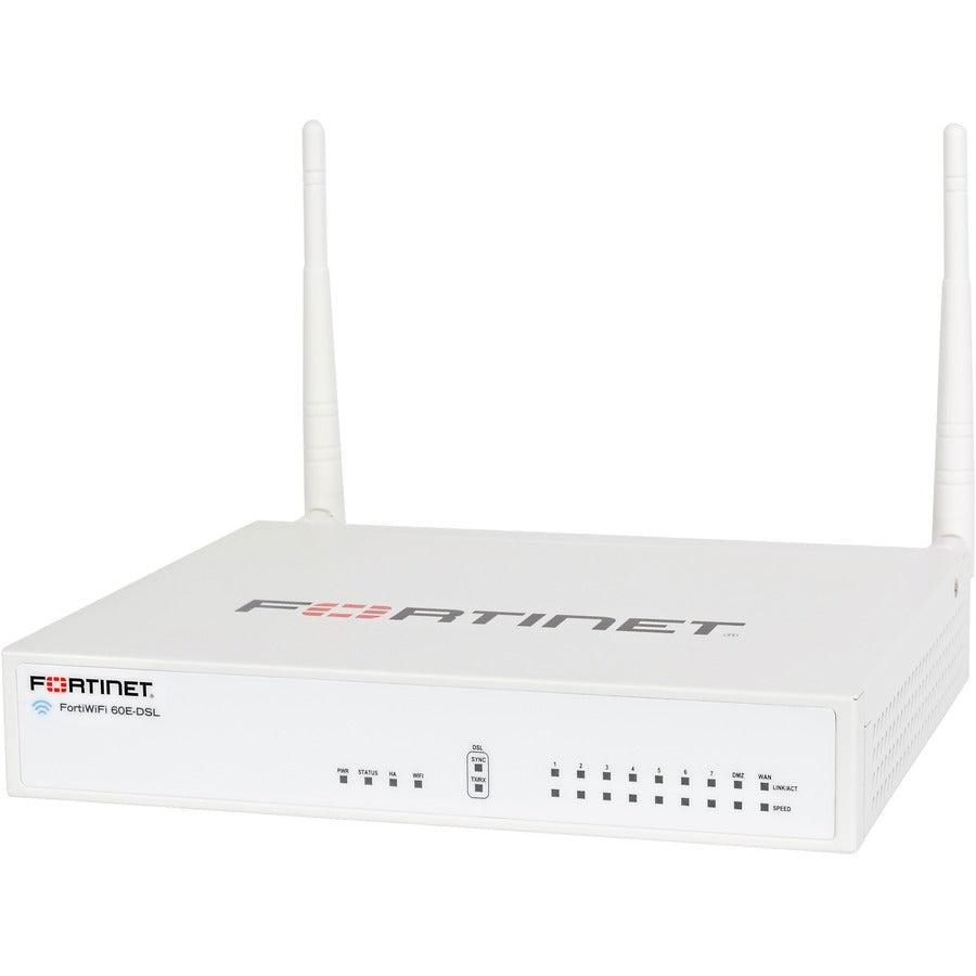 Fortinet Fortiwifi-60E-Dslj Hardware Plus 3 Year 24X7 Forticare And Fortiguard Enterprise Protection