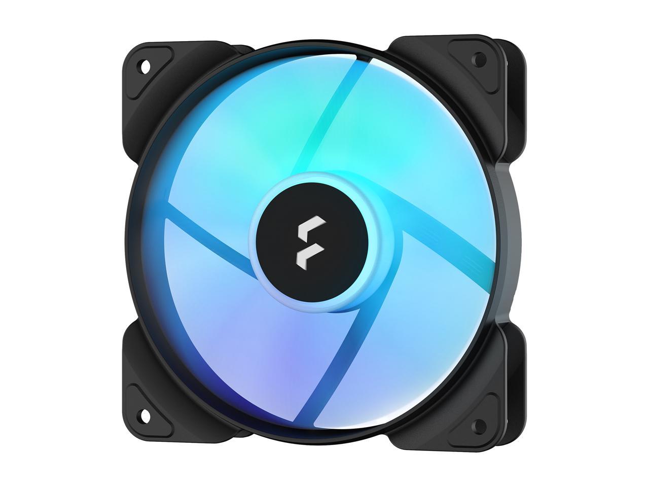 Fractal Design Aspect 12 Fd-F-As1-1207 Rgb 120Mm Pwm Wide 500-2000Rpm Range Black Frame 3-Pack Computer Case Fan