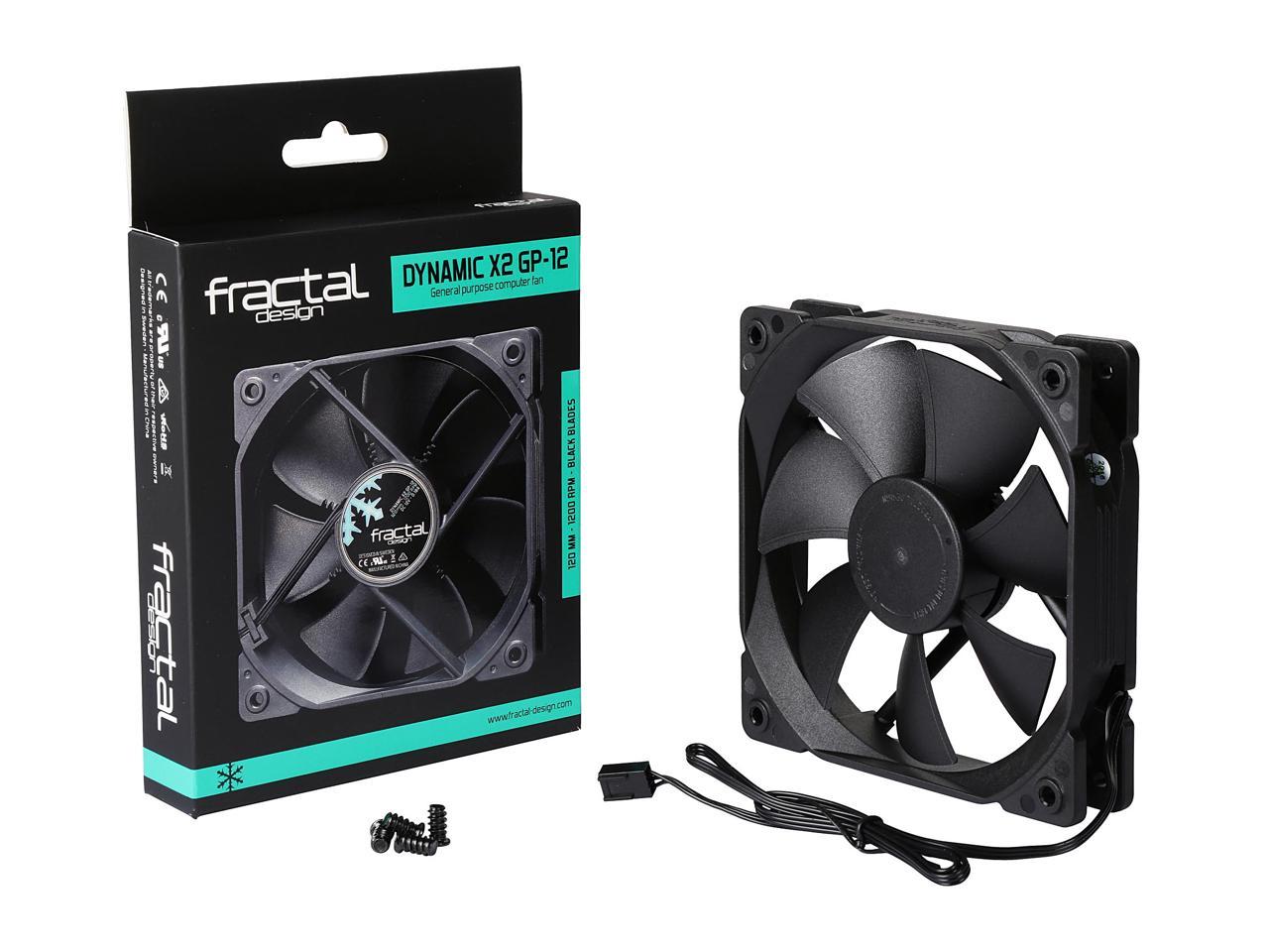 Fractal Design Dynamic X2 Gp-12 Fd-Fan-Dyn-X2-Gp12-Bk 120Mm Case Fan