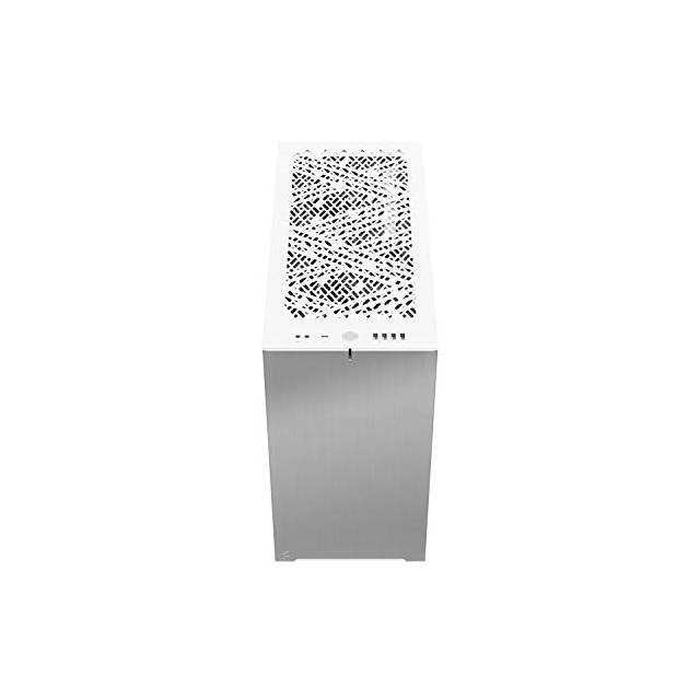 Fractal Design Fd-C-Def7A-06 Define 7 White Tg Clear Tint /Brushed Aluminum/Steel E-Atx Silent Modular Tempered Glass Window Mid Tower Computer Case