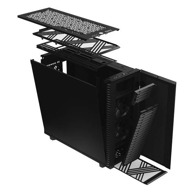 Fractal Design Fd-C-Def7X-01 Define 7 Xl Black Solid /Brushed Aluminum/Steel E-Atx Silent Modular Full Tower Computer Case