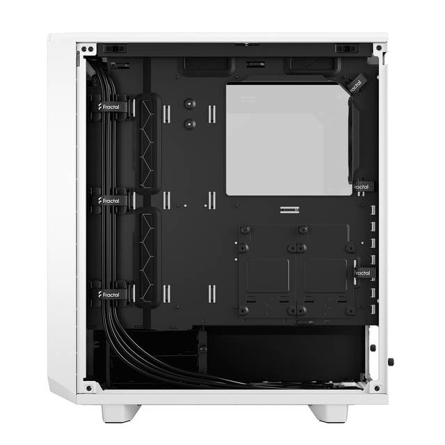 Fractal Design Fd-C-Mes2C-05 Meshify 2 Compact White Tempered Glass Clear Atx Mid Tower Computer Case (White)