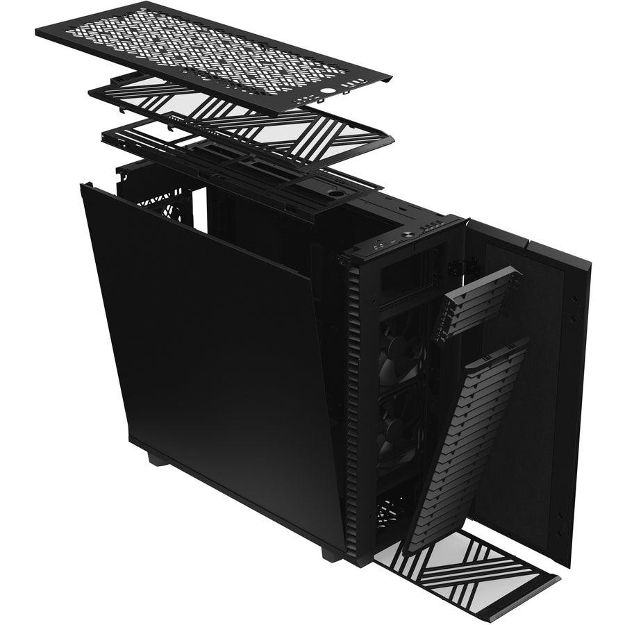 Fractal Design Fd-C-Def7X-01 Define 7 Xl Black Solid /Brushed Aluminum/Steel E-Atx Silent Modular Full Tower Computer Case