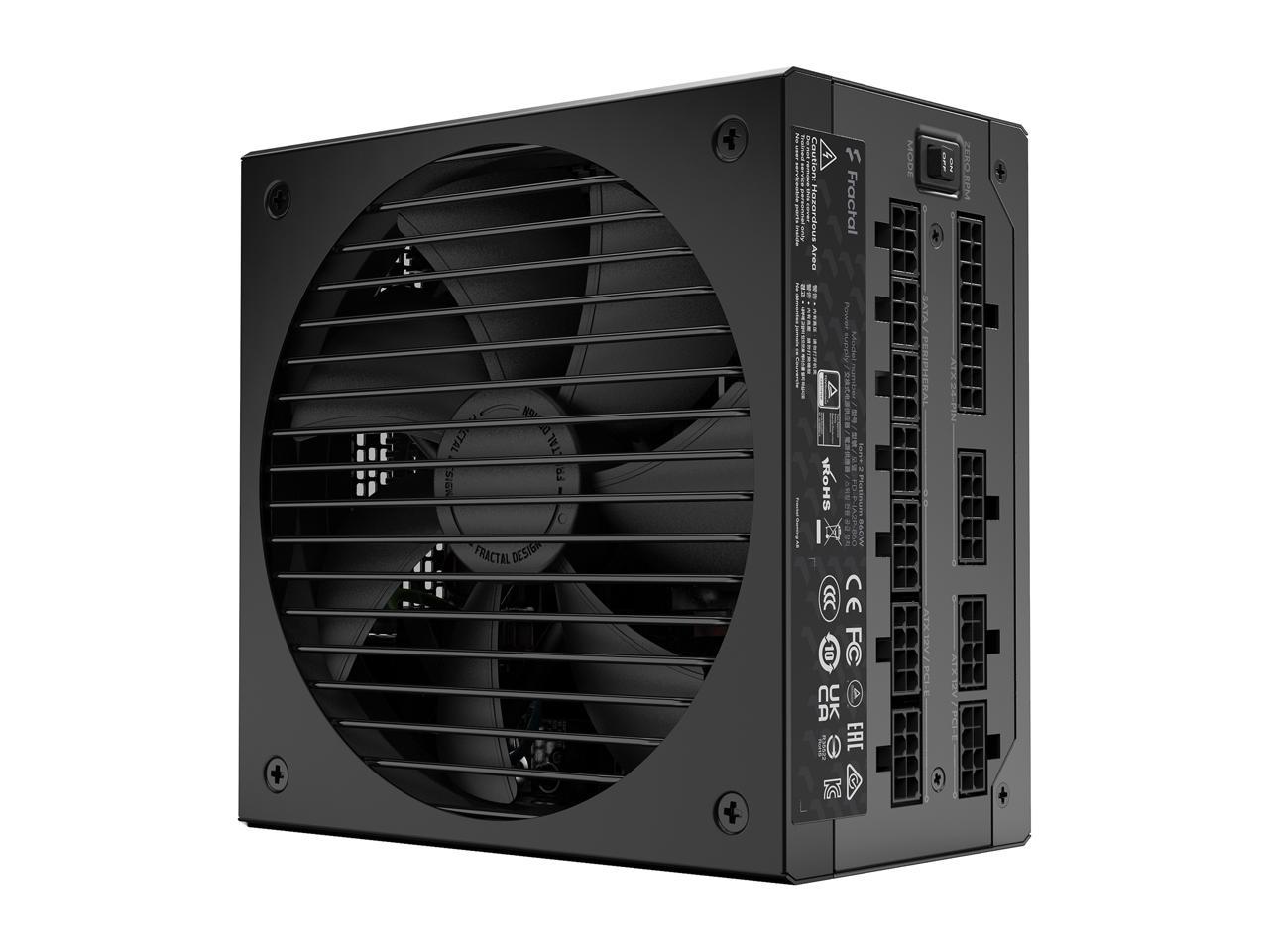 Fractal Design Ion+ 2 860W 80 Plus Platinum Certified 860W Full Modular Atx Power Supply/ Fd-P-Ia2P-860-Us