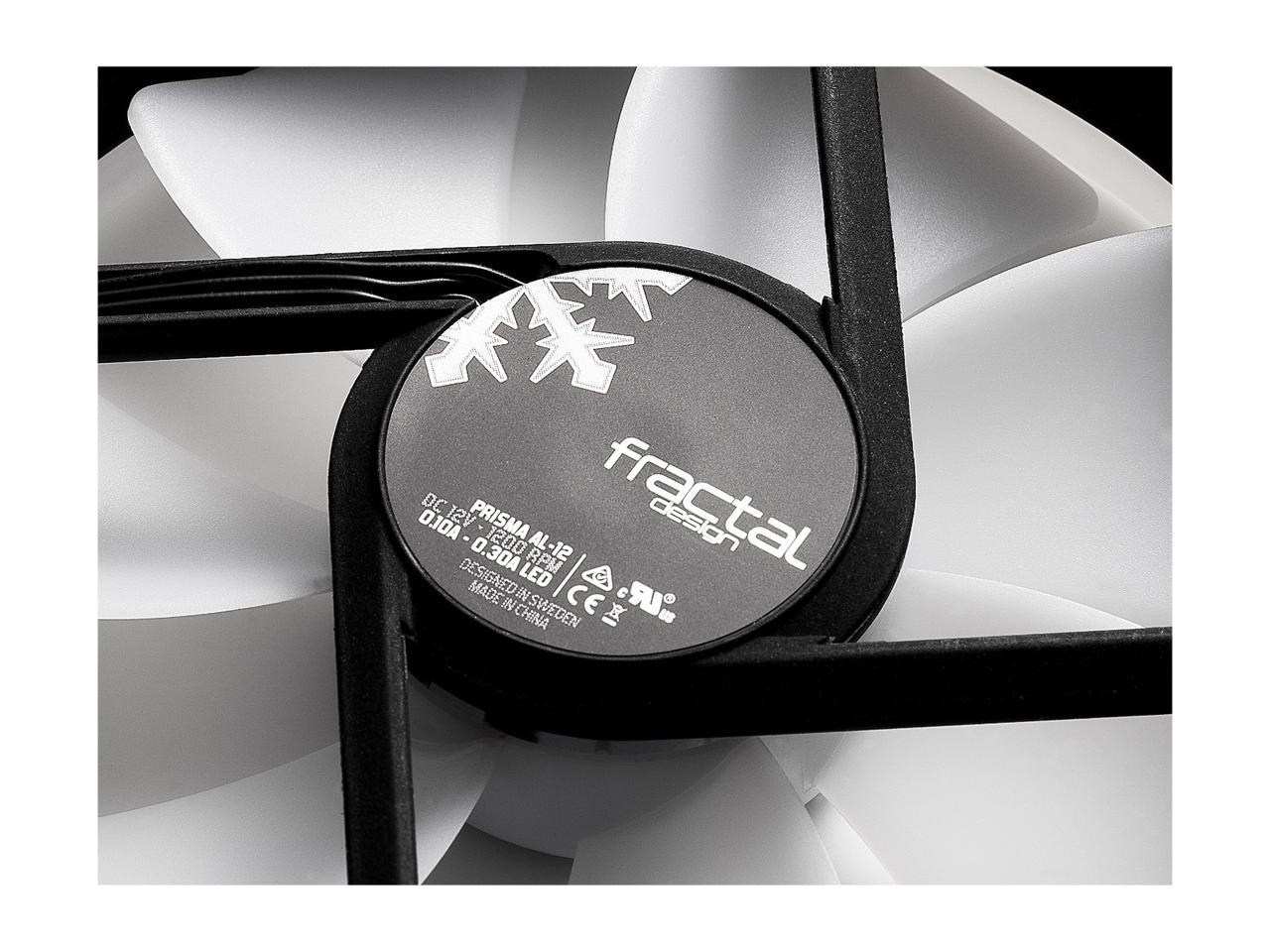 Fractal Design Prisma Al-12 120Mm Addressable Rgb Led Long Life Sleeve Bearing Computer Case Fan 3-Pack