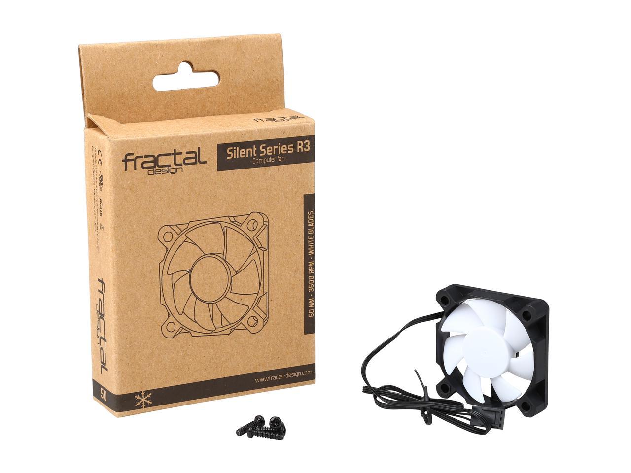 Fractal Design Silent Series R3 50Mm Silence Optimized Rifle Bearing Black/White Computer Case Fan