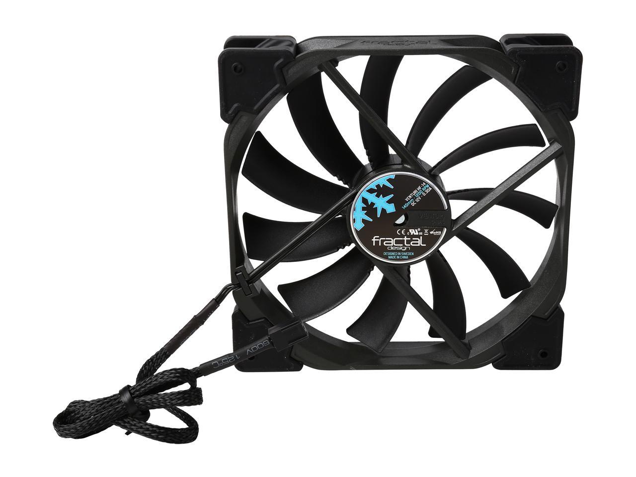 Fractal Design Venturi Hf-14 Fd-Fan-Vent-Hf14-Bk 140Mm Case Fan