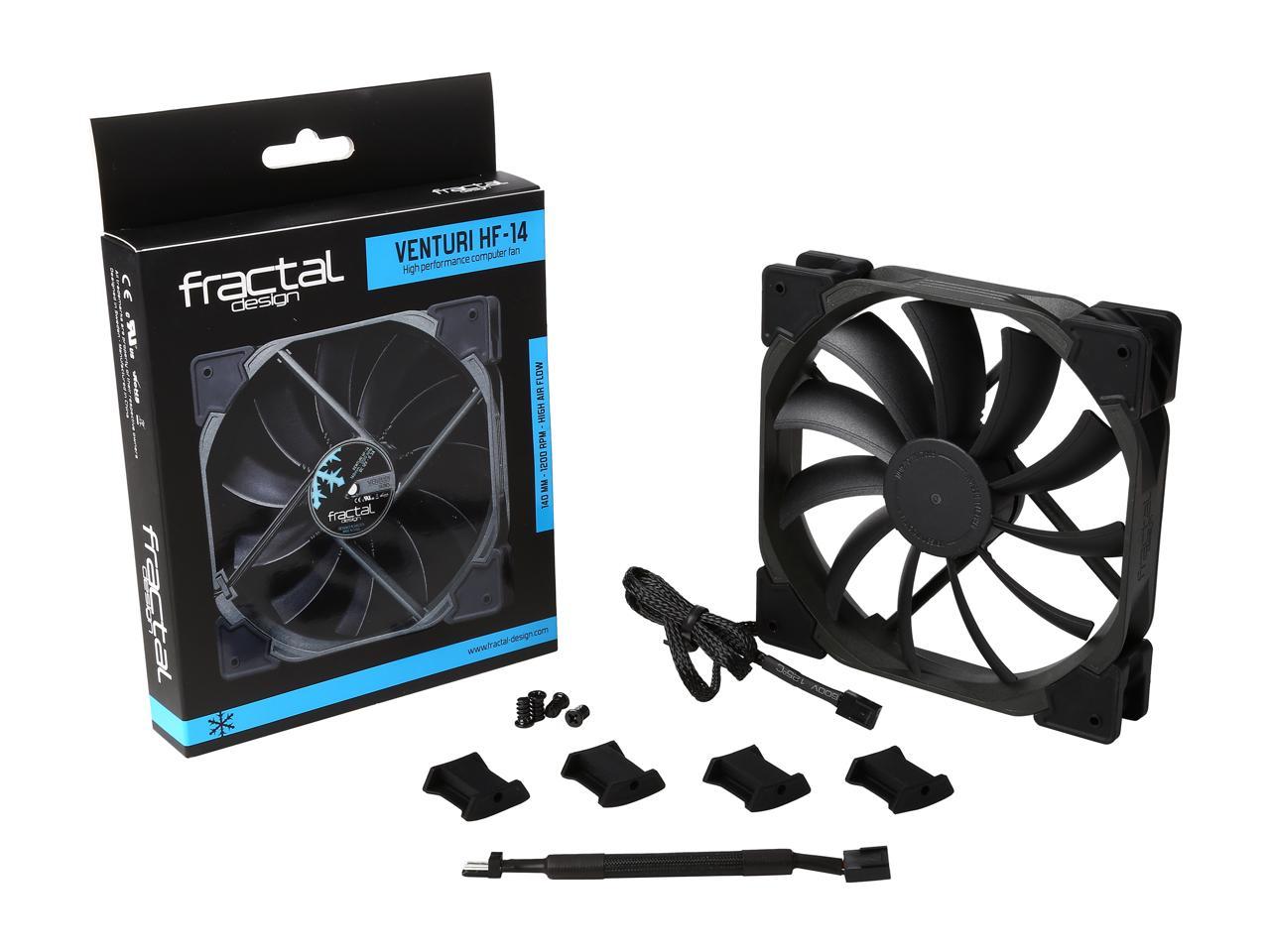 Fractal Design Venturi Hf-14 Fd-Fan-Vent-Hf14-Bk 140Mm Case Fan