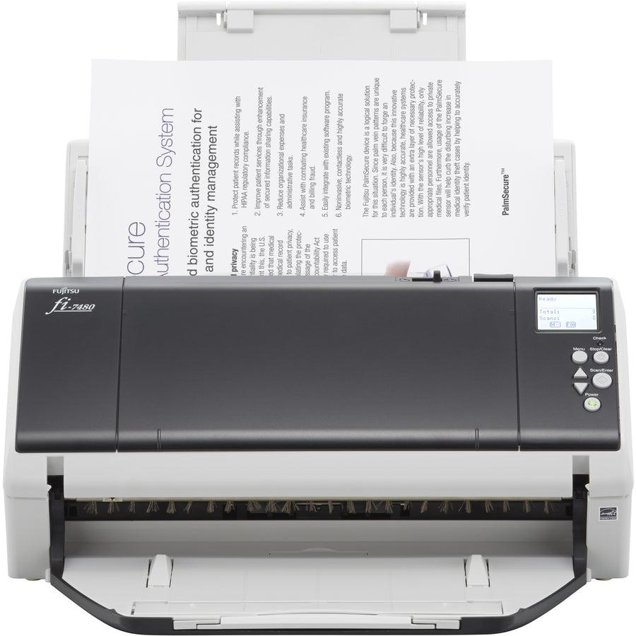 Fujitsu Fi-7480 Adf + Manual Feed Scanner 600 X 600 Dpi A3 Black, Grey
