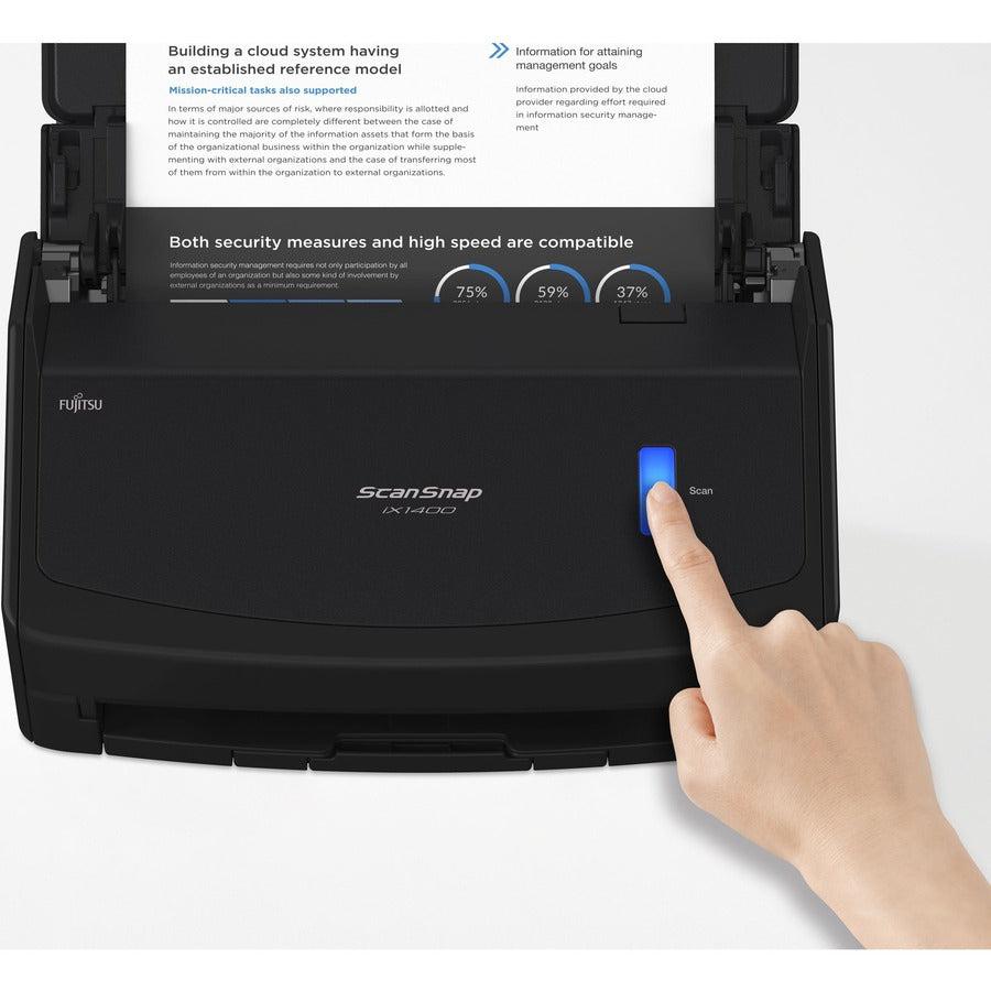 Fujitsu Scansnap Ix1400 Adf Scanner 600 X 600 Dpi A4 Black