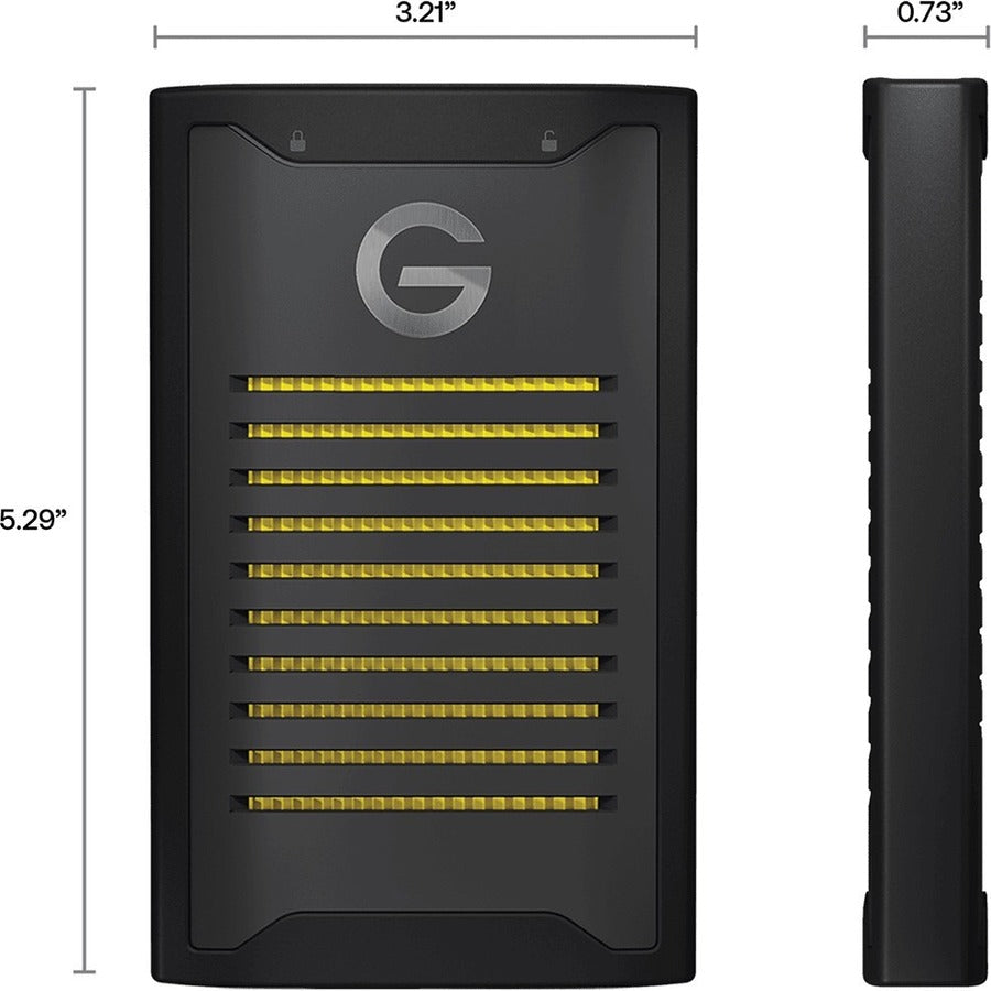 G-Technology ArmorLock 2 TB Rugged Solid State Drive - External 0G10484-1