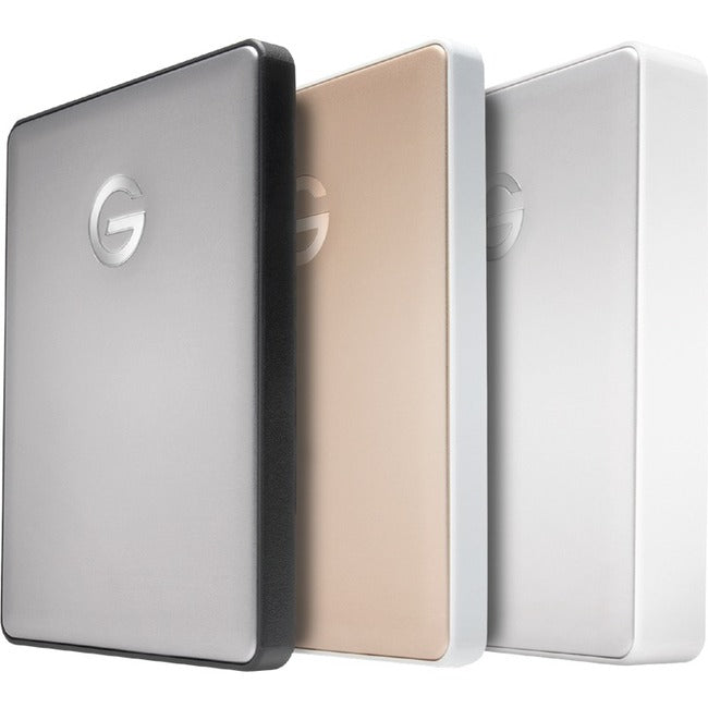 G-Technology G-DRIVE mobile USB-C GDMUCWWC20001ADBv2 2 TB Portable Hard Drive - 2.5 External - Silver" 0G10339
