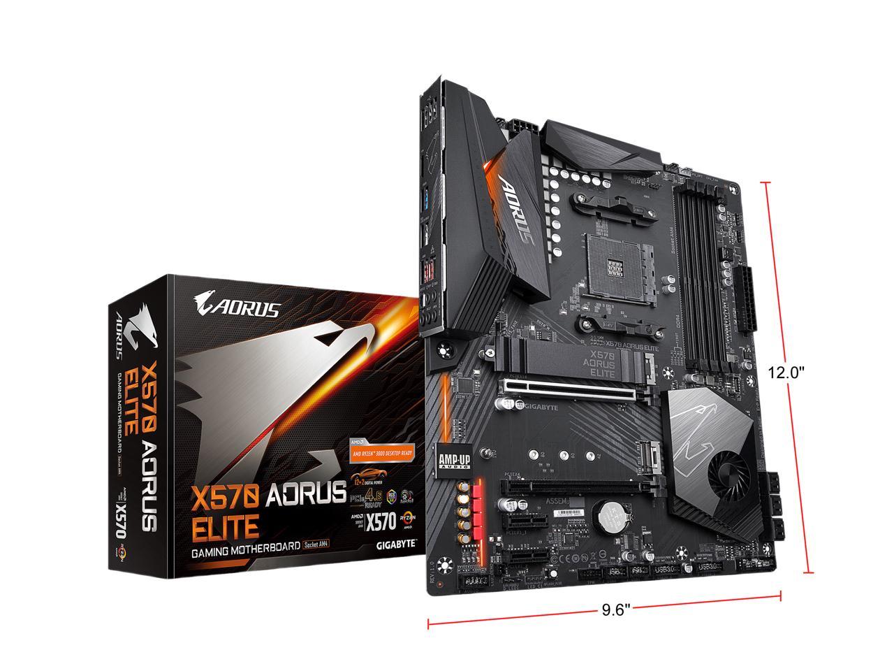 Gigabyte X570 Aorus Elite Amd Ryzen 3000 Pcie 4.0 Sata 6Gb/S Usb 3.2 Amd X570 Atx Motherboard