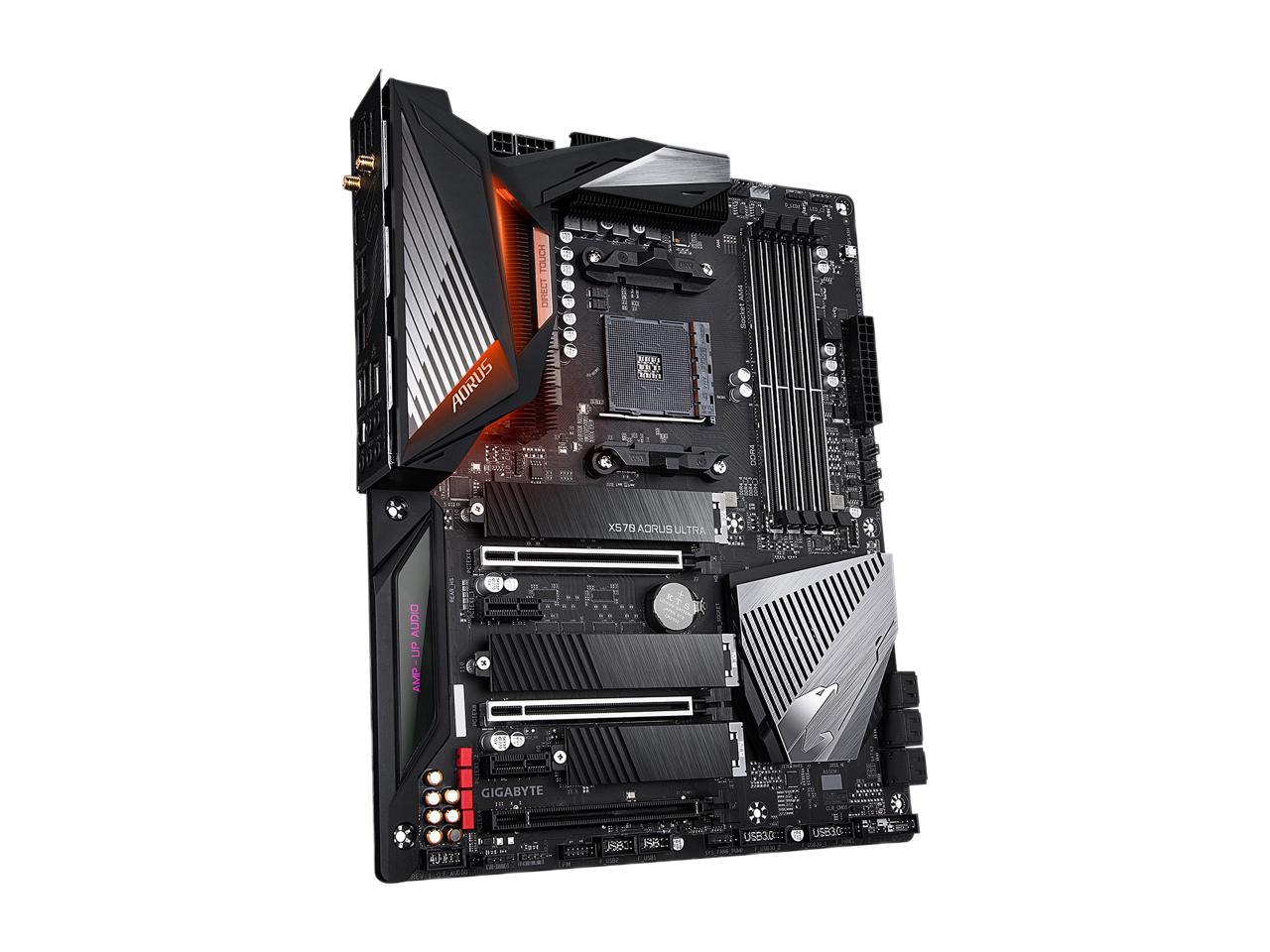 Gigabyte X570 Aorus Ultra Amd Ryzen 3000 Pcie 4.0 Sata 6Gb/S Usb 3.2 Amd X570 Atx Motherboard