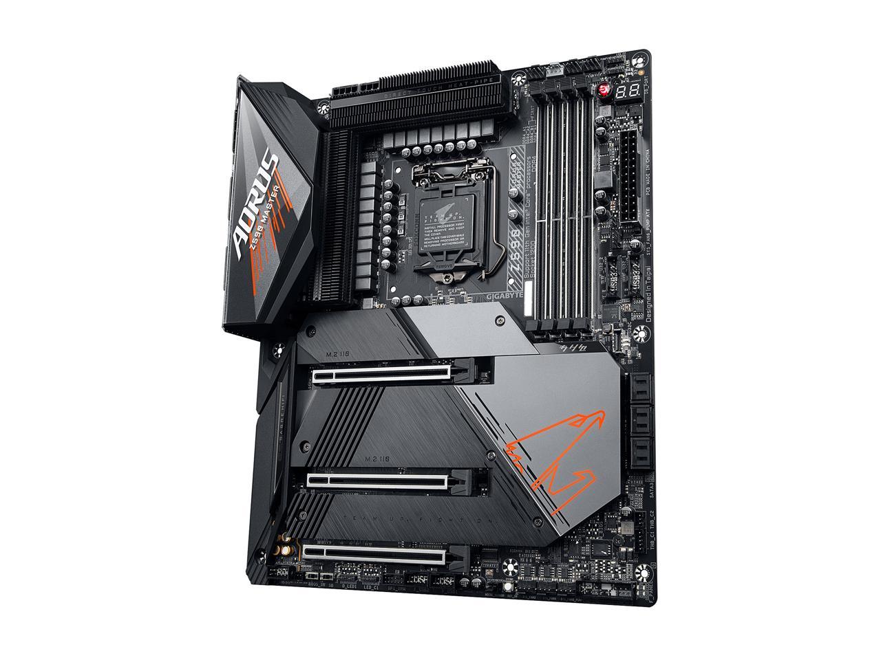 Gigabyte Z590 Aorus Master Lga 1200 Intel Z590 Atx Motherboard With Triple M.2, Pcie 4.0, Usb 3.2 Gen2X2 Type-C, Intel Wifi 6E, Aquantia 10Gbe Lan