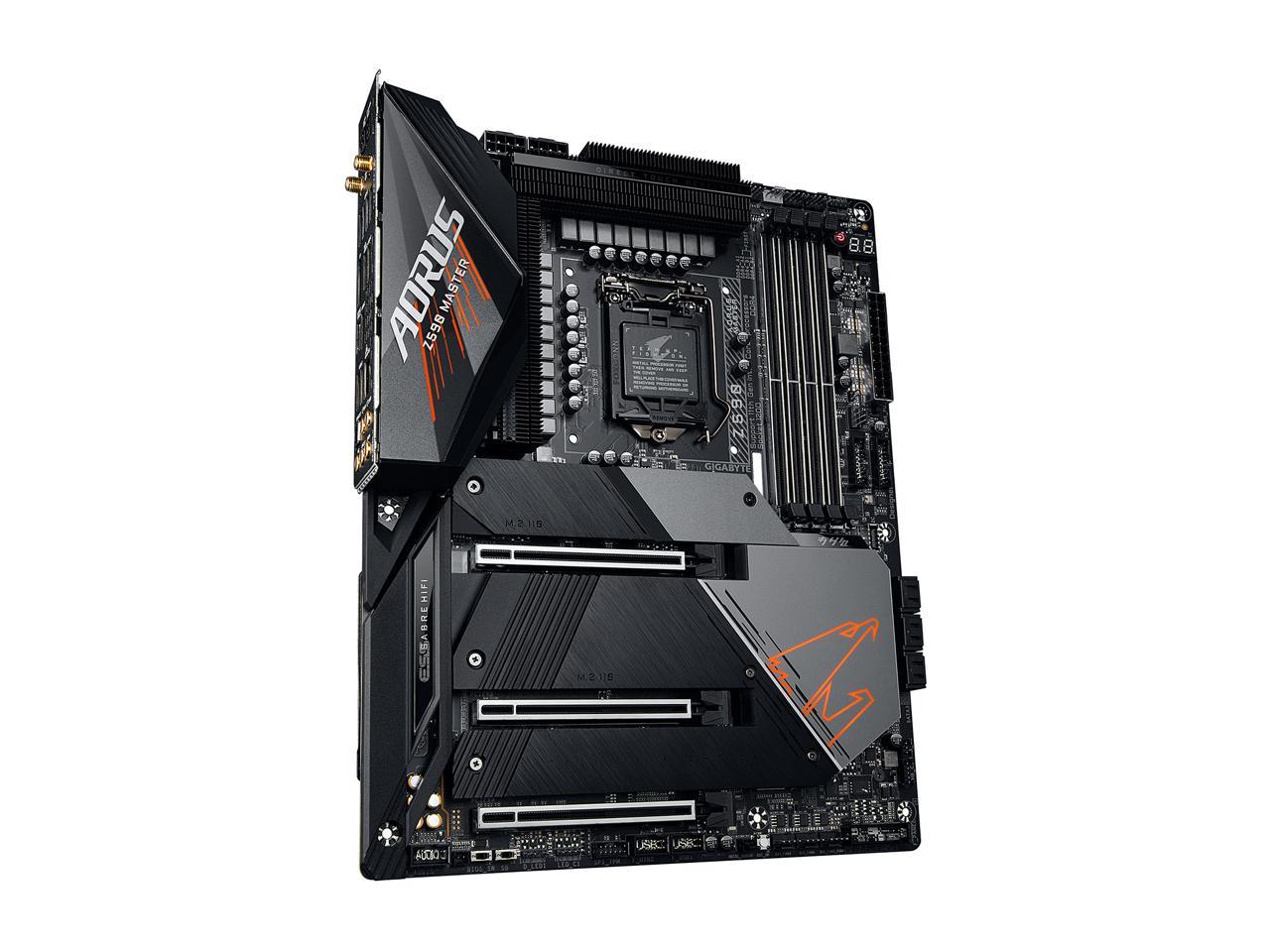 Gigabyte Z590 Aorus Master Lga 1200 Intel Z590 Atx Motherboard With Triple M.2, Pcie 4.0, Usb 3.2 Gen2X2 Type-C, Intel Wifi 6E, Aquantia 10Gbe Lan