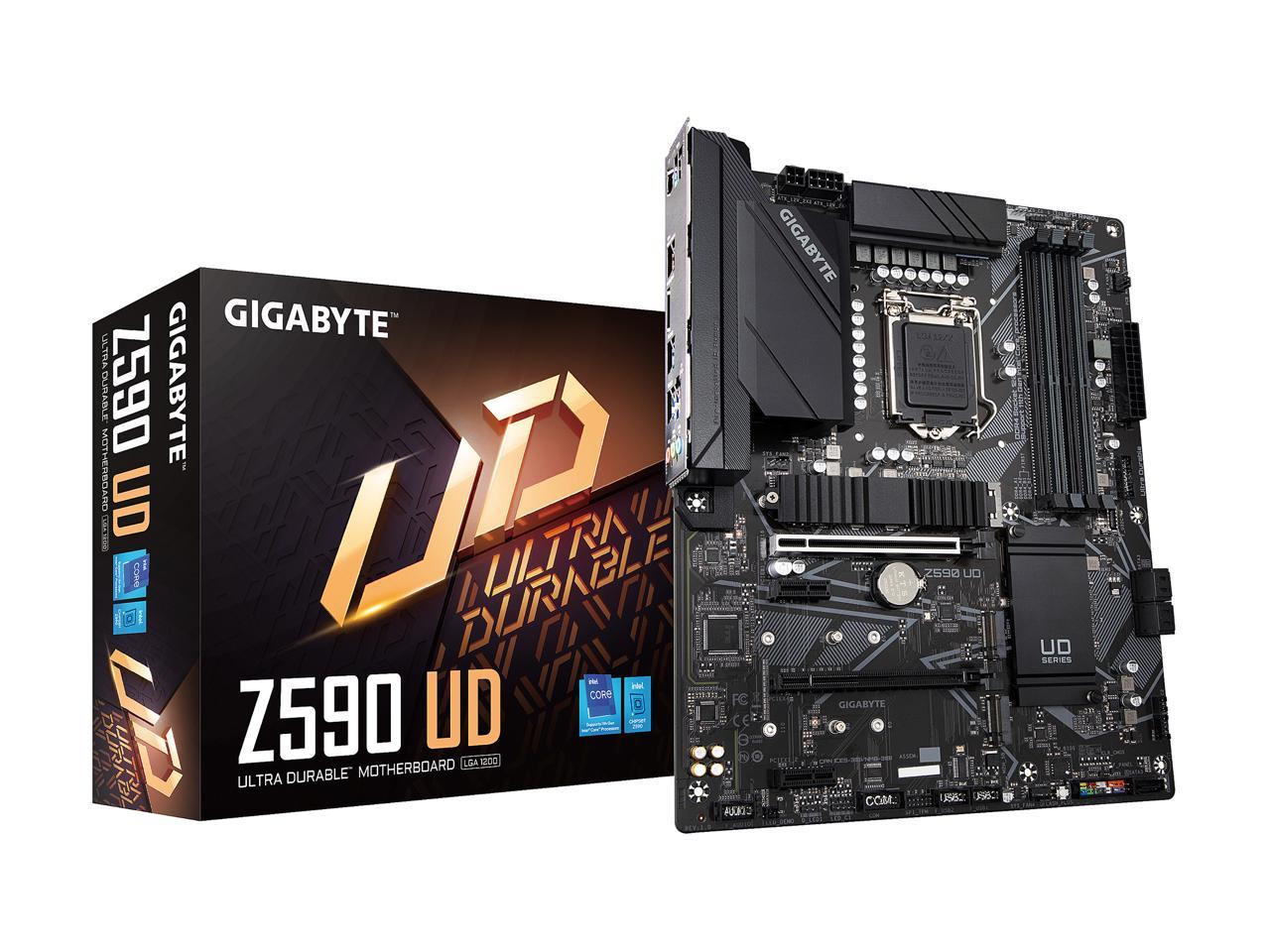 Gigabyte Z590 Ud Lga 1200 Intel Z590 Atx Motherboard With Triple M.2, Pcie 4.0, Usb 3.2 Gen 2, 2.5Gbe Lan