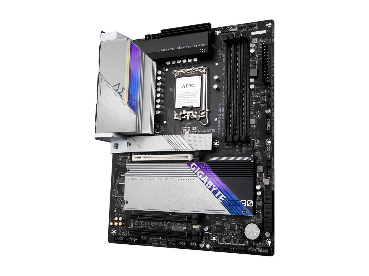 Gigabyte Z690 Aero G Ddr4 Lga1700/ Intel Z690/ Ddr4/ Quad-Gpu & 2-Way Crossfire/ Wifi & Bluetooth/ Sata3&Usb3.2/ M.2/ Atx Motherboard