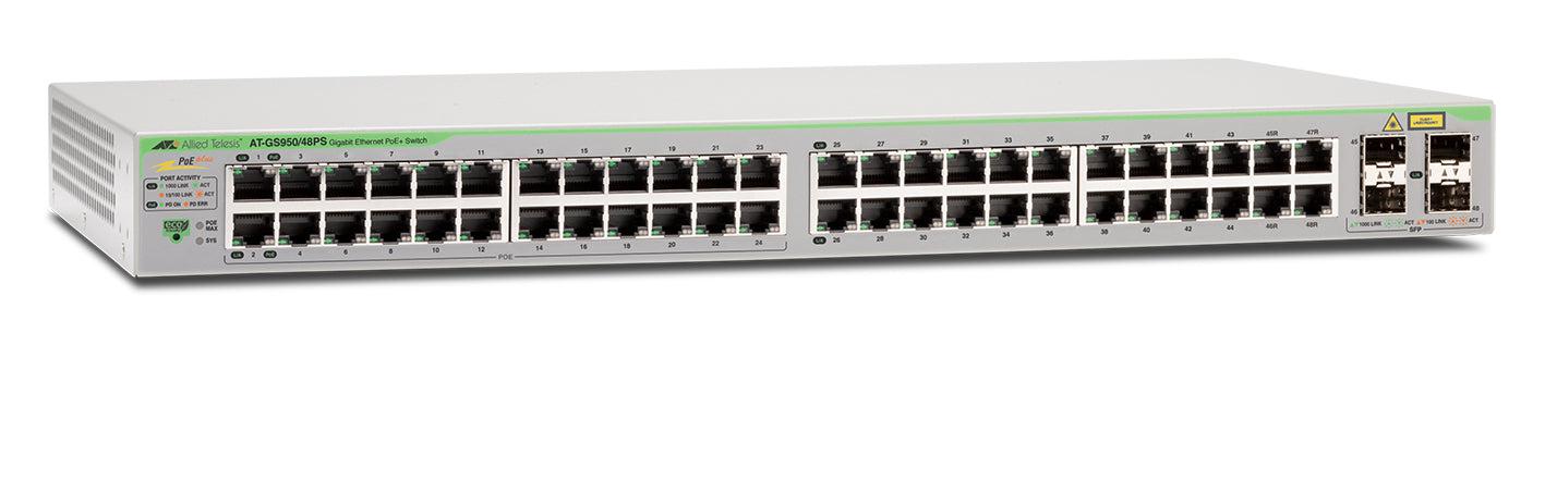 GS950/48PS WebSmart Gigabit PoE+ Ethernet Switch AT-GS950/48PS-10
