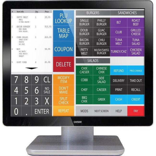 GVision D15ZX 15" PCAP Touchscreen Monitor - Desktop Point of Sale Display with 10-Point Touch D15ZX-AV-K5P0