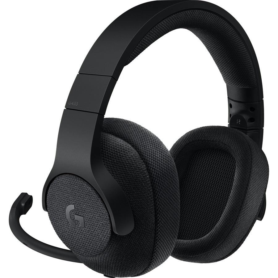 Gaming Headset with Surround Sound - Logitech G433 7.1 Wired Gaming Headphones | Tecisoft 981-000708