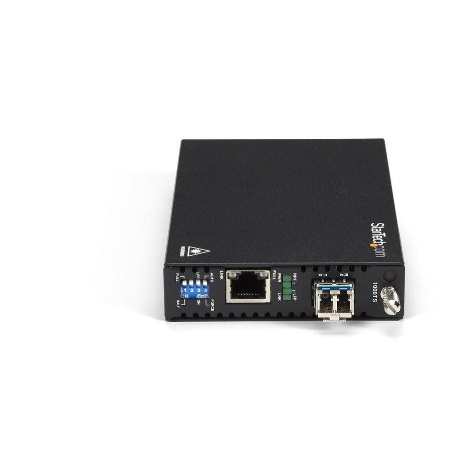 Gigabit Ethernet Copper-to-Fiber Media Converter - SM LC - 20 km | TecISoft ET91000SM20