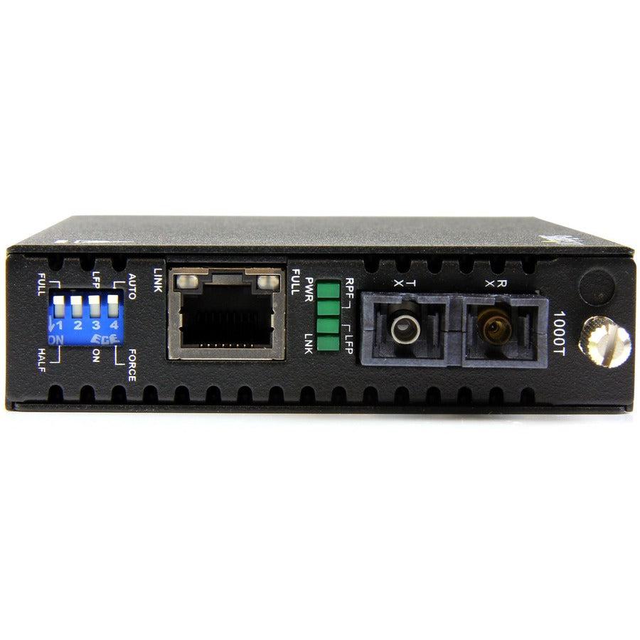 Gigabit Ethernet Single Mode Fiber Media Converter - SC 40km TAA | TecisOft ET91000SM402