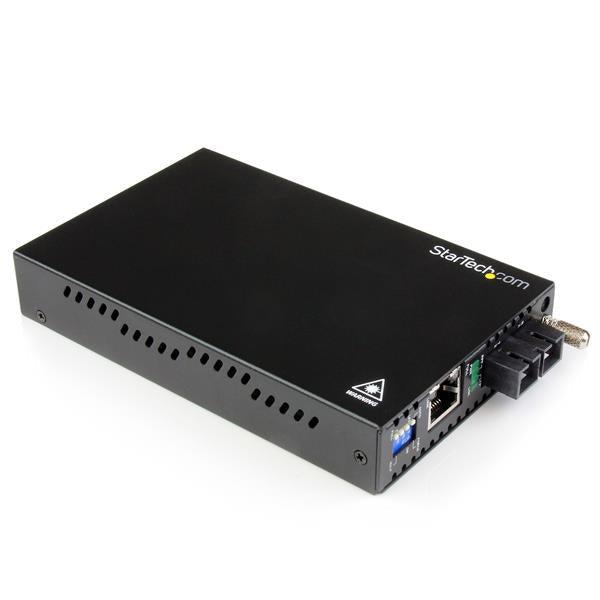 Gigabit Ethernet Single Mode Fiber Media Converter - SC 40km TAA | TecisOft ET91000SM402