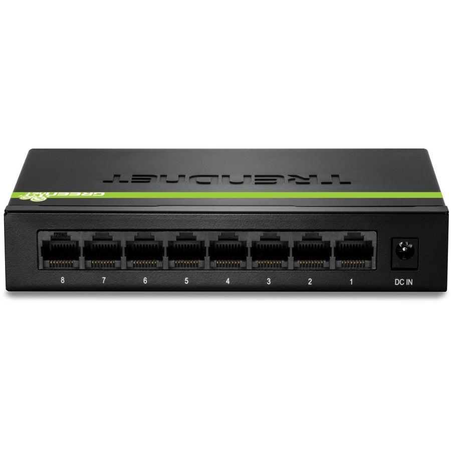 Gigabit Ethernet Switch - 8-Port GREENnet Mini Switch | TRENDnet TEG-S80G