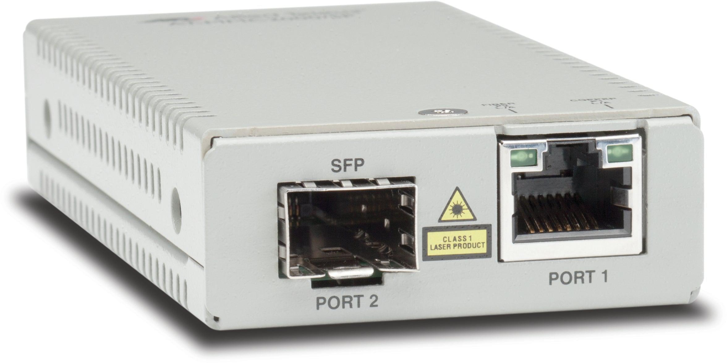 Gigabit Ethernet to SFP Media Converter - Mini Rate Converter | TecISoft AT-MMC2000/SP-960
