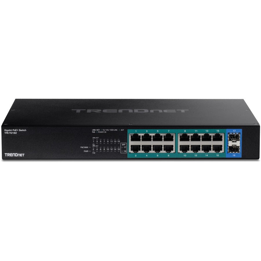 Gigabit PoE+ Switch 18-Port - TRENDnet TPE-TG182 | TeciSoft