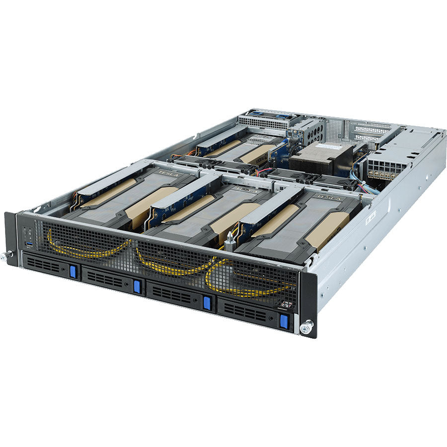 Gigabyte G242-Z10 Barebone System - 2U Rack-mountable - Socket SP3 - 1 x Processor Support