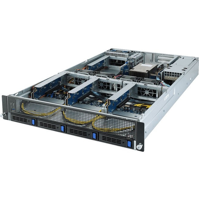 Gigabyte G242-Z10 Barebone System - 2U Rack-mountable - Socket SP3 - 1 x Processor Support