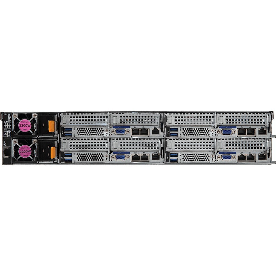 Gigabyte H262-Z61 Barebone System - 2U Rack-mountable - Socket SP3 - 2 x Processor Support