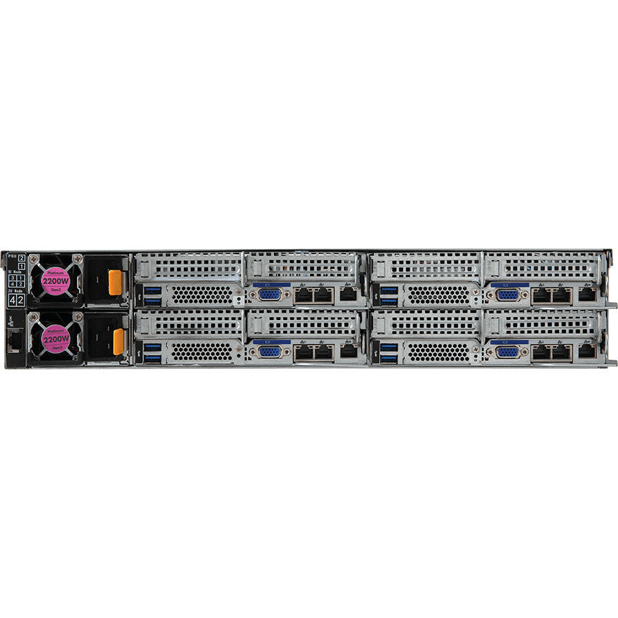 Gigabyte H262-Z63 Barebone System - 2U Rack-mountable - Socket SP3 - 2 x Processor Support