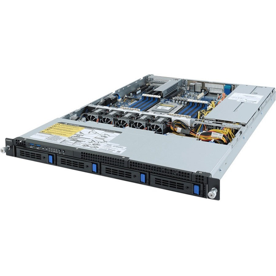 Gigabyte R152-Z30 Barebone System - 1U Rack-mountable - Socket SP3 - 1 x Processor Support