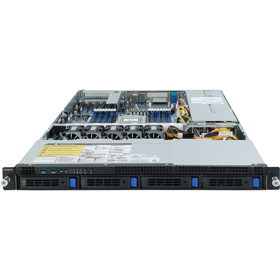 Gigabyte R152-Z30 Barebone System - 1U Rack-mountable - Socket SP3 - 1 x Processor Support