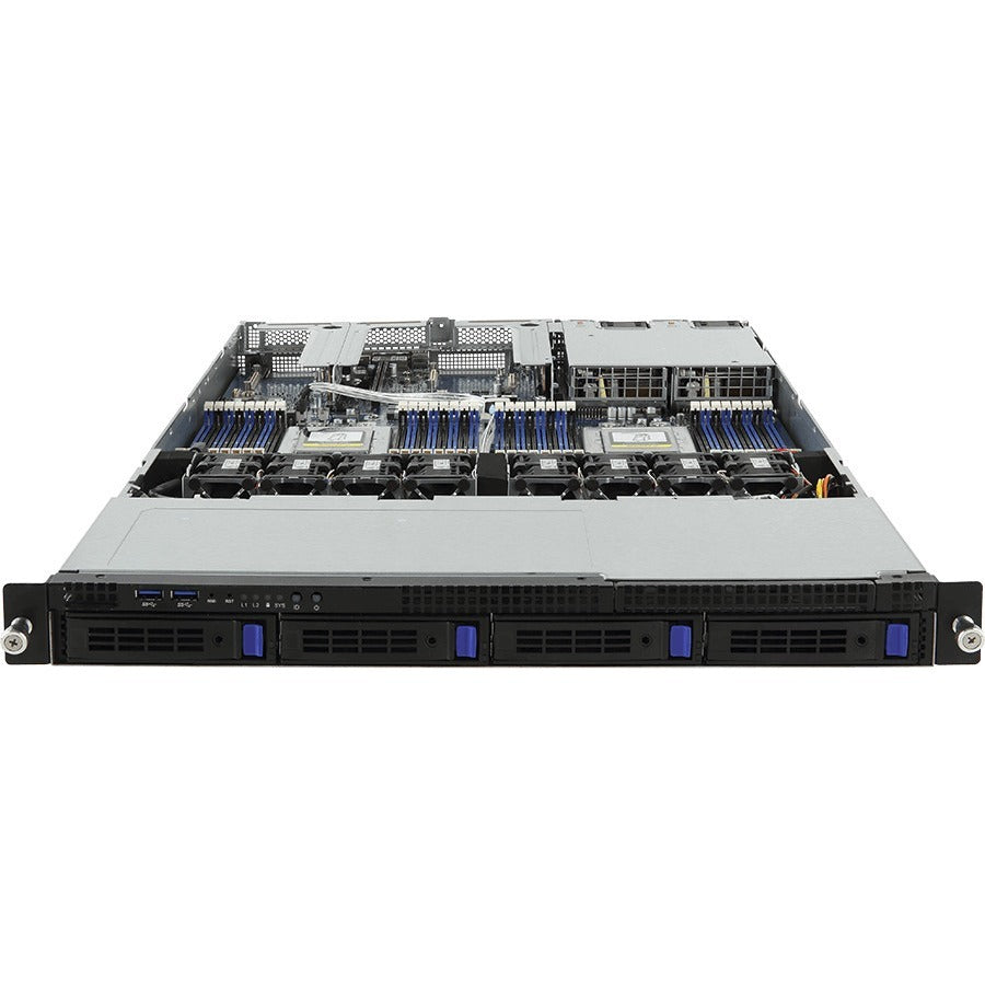 Gigabyte R181-Z90 Barebone System - 1U Rack-mountable - Socket SP3 - 2 x Processor Support