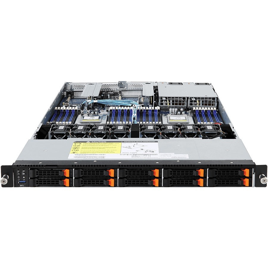 Gigabyte R181-Z92 Barebone System - 1U Rack-mountable - Socket SP3 - 2 x Processor Support