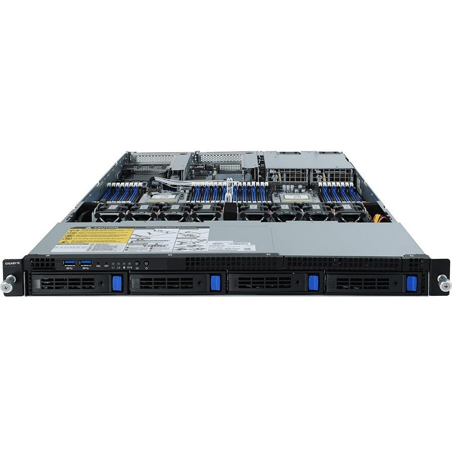 Gigabyte R182-Z90 Barebone System - 1U Rack-mountable - Socket SP3 - 2 x Processor Support