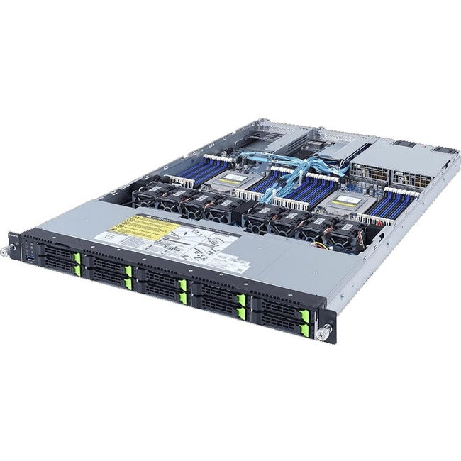 Gigabyte R182-Z93 Barebone System - 1U Rack-mountable - Socket SP3 - 2 x Processor Support
