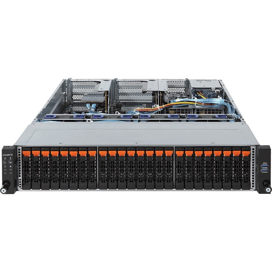 Gigabyte R281-Z92 Barebone System - 2U Rack-mountable - Socket SP3 - 2 x Processor Support