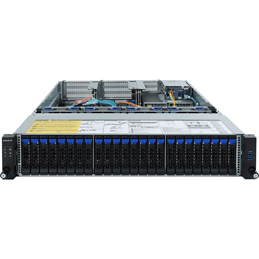 Gigabyte R282-Z91 Barebone System - 2U Rack-mountable - Socket SP3 - 2 x Processor Support